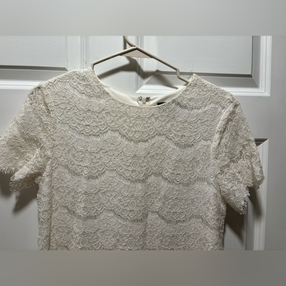 lulus shift lace white dress​​ - Picture 12 of 12
